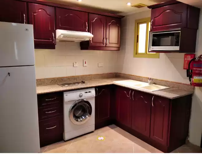 Wohn Klaar eigendom 1 Schlafzimmer F/F Wohnung  zu vermieten in Doha #7557 - 1  image 